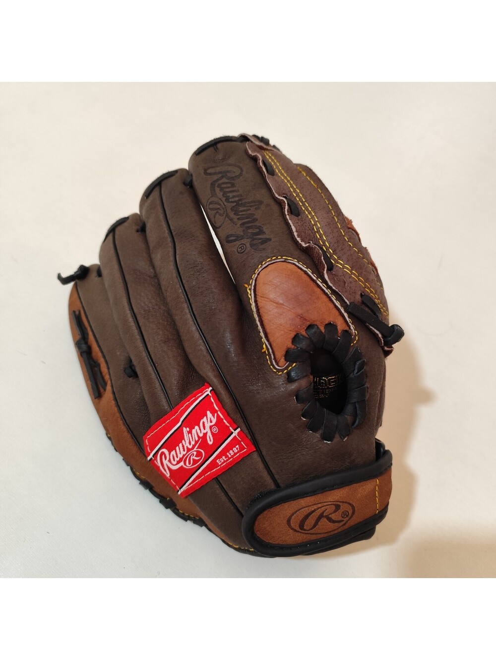 Rawlings PP1910DB 12" Leather Baseball Softball Glove All Leather Shell [COPY]